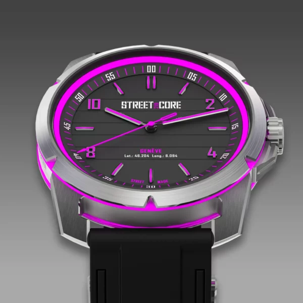 StreetCore219 Watch. Model: The Deep Purple Steel. Collection: Colors