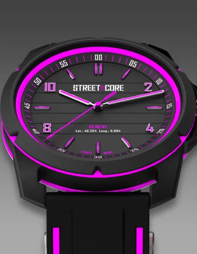 StreetCore219 Watch. Model: The Deep Purple Titanium. Collection: Colors