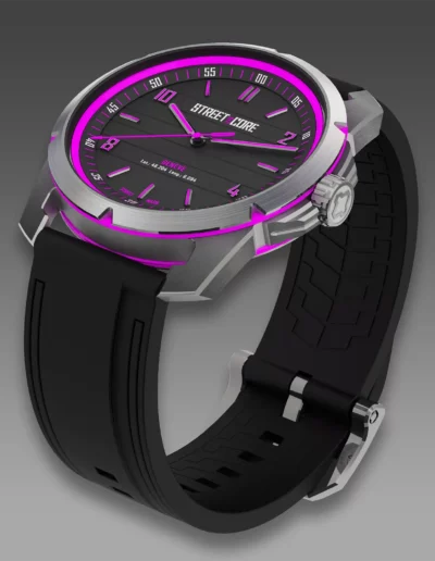 StreetCore219 Watch. Model: The Deep Purple Steel. Collection: Colors