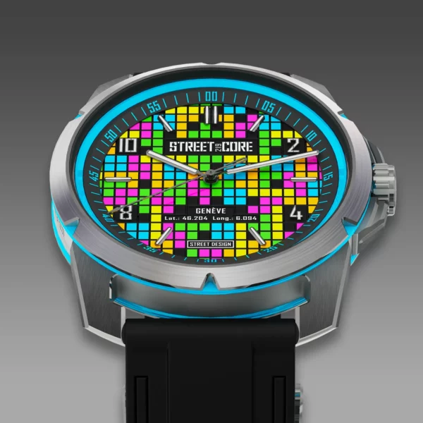 StreetCore219 Watch. Model: Pixel Blue Steel. Collection: Pop