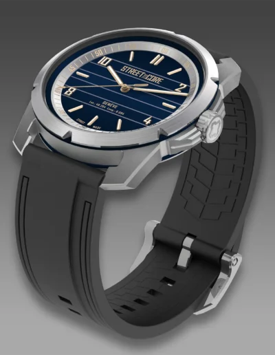 StreetCore219 Watch. Model: The Turfer Steel. Collection: Le Lignon